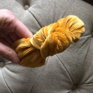 Old Navy yellow cord headband